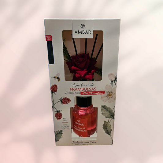 BÂTONS PARFUME FRAMBOISE 75 ml AUX EXTRAITS NATURELS +60J